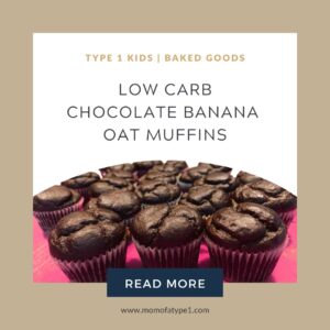 Low Carb Chocolate Banana Oat Muffins Type 1 Kids